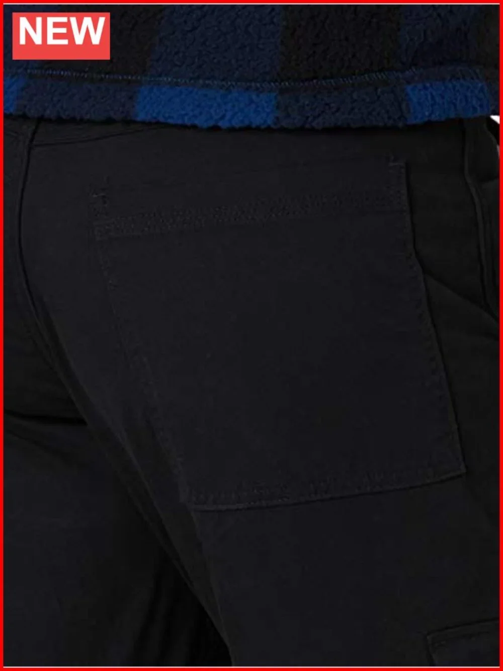Fleece Lined Cargo Pants Relaxed Fit with 6 Pockets
